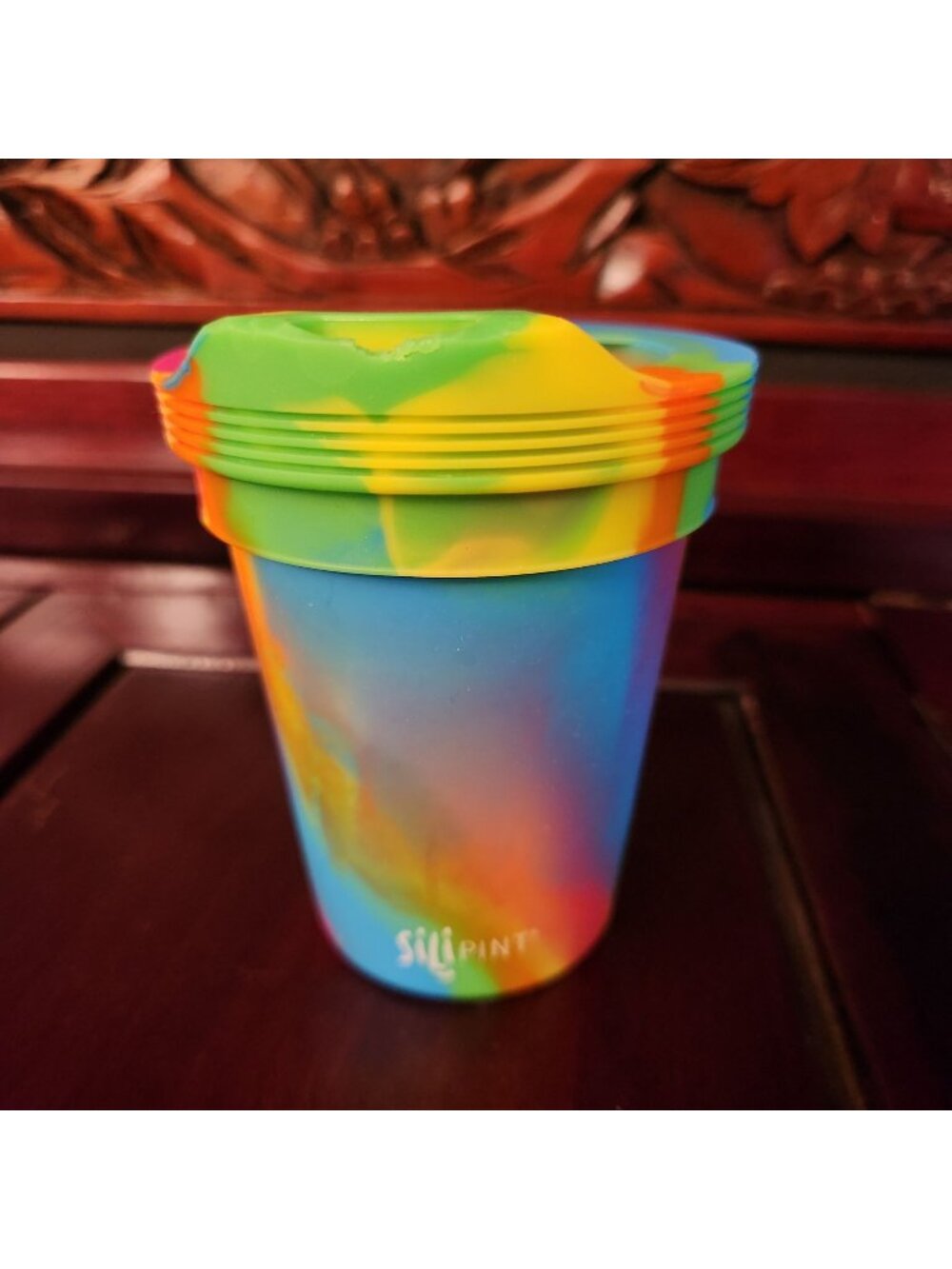 Silipint Silicone Toddler Cup 8 oz. with lid